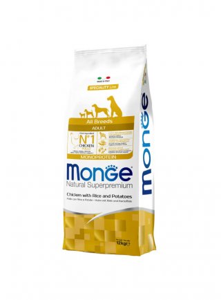 MONGE ALL BREEDS ADULT tacchino riso patate 12kg - cane