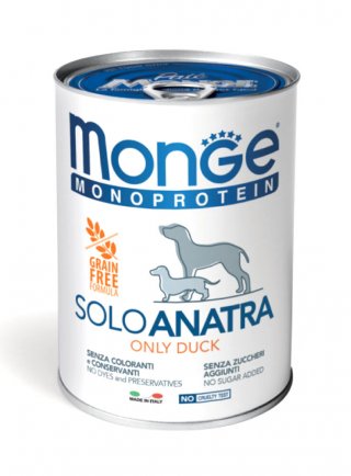 Monge HYPOALLERGENIC MONO ANATRA Vetsolution 400g (lattina) - cane