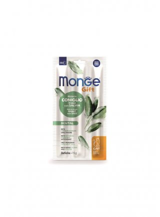 Monge GIFT SOFT STICKS Dental Coniglio e salvia 15g - gatto