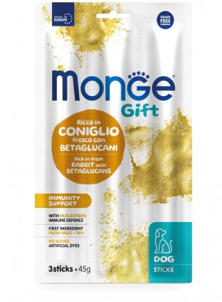 Monge GIFT STICKS Immunity Coniglio e nucleotidi 45g - cane