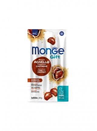 Monge GIFT STICKS Sensitive Agnello castagne 45g - cane