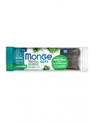 Monge GIFT MEAT BARS Training Anatra e spirulina 40g - cane