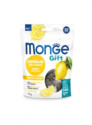 Monge GIFT SUPER M Immunity Coniglio e limone 150g - cane