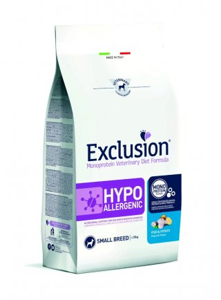 EXCLUSION DIET DOG HYPOALLERGENIC FISH & POTATO SMALL 2kg