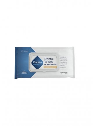 PLAQTIV + ORAL CARE 64 SALVIETTE DENTALI - cane e gatto