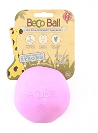 Palla naturale BecoBall Large 7,5cm Rosa