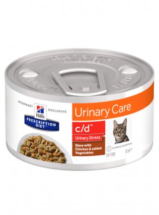 Pd Feline C/D Stress Chicken&Veg Stew 82g Cs (603876 - 605629)