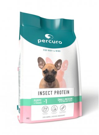 Percuro Puppy Small/Medium Breed Dog 2Kg Insect Protein