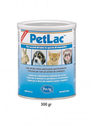 Pet Lac 300g - latte milk replacer piccoli animali da compagnia (cane-gatto-coniglio-furetto)