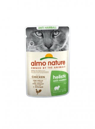 HOLISTIC DAILY FUNCTIONAL CAT Anti-Hairball con Pollo busta 70g (5293)