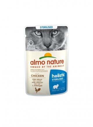 HOLISTIC DAILY FUNCTIONAL CAT Sterilised con Pollo busta 70g (5291)