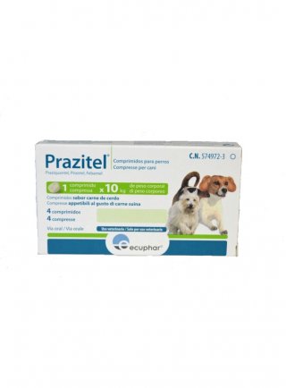 PRAZITEL 4cpr - CANE Tg. Piccola/Media