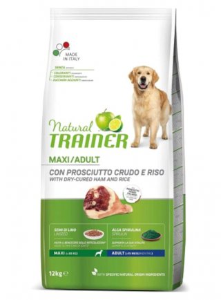 PROMO card - Trainer Natural Dog Maxi 12kg Prosciutto