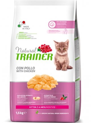 PROMO - TRAINER Natural CAT KITTEN 1,5Kg Pollo - in esaurim. (NEW 28690)