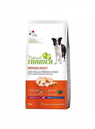 PROMO - TRAINER Natural DOG Medium 12kg Pollo e Riso