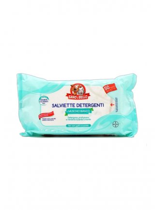 SALVIETTE detergenti MUSCHIO BIANCO 50pz