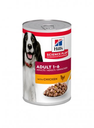 SP Canine Adult Chicken 370g lattina cs (607098)