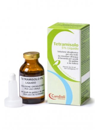 Tetramisolo 5% liquido Flacone da 20 ml con contagocce