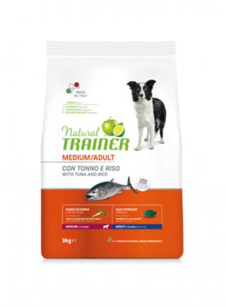 TRAINER Natural DOG Medium TONNO e RISO 3Kg