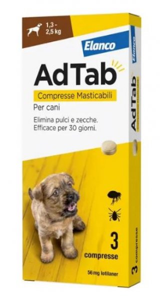 ADTAB 3CPR 56mg CANI 1,3-2,5Kg